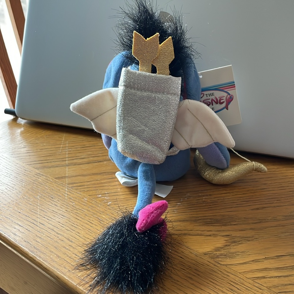Disney Store Winnie The Pooh Eeyore Cupid Bean Bag Plush Stuffed Animal Toy 9” - Picture 2 of 4